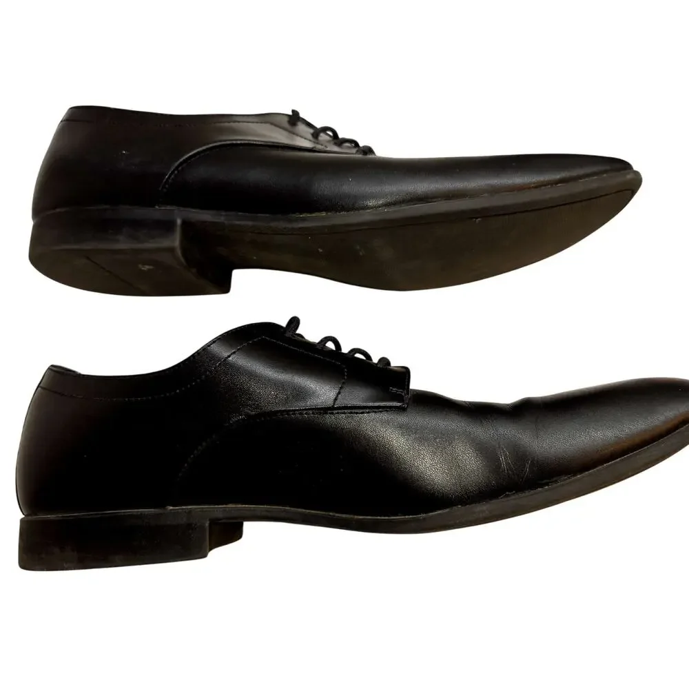 Calvin Klein 11 11M Black Lace Up Men's Dress Shoes Medium Width